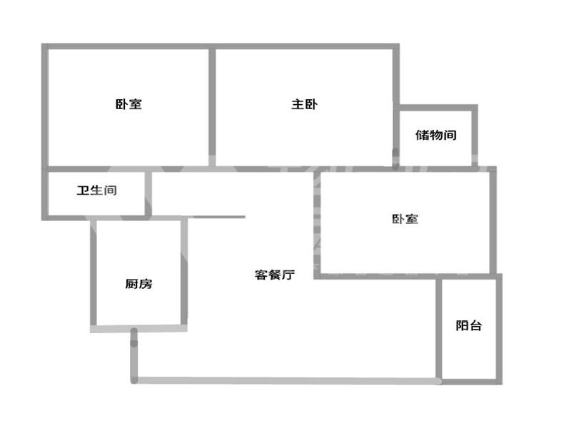 翠拥华庭出租房户型图