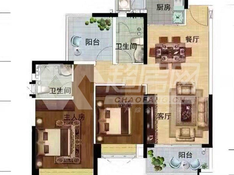 雅居乐英伦首府出租房户型图