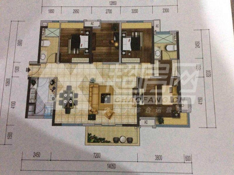 绿地尚品花园出租房户型图