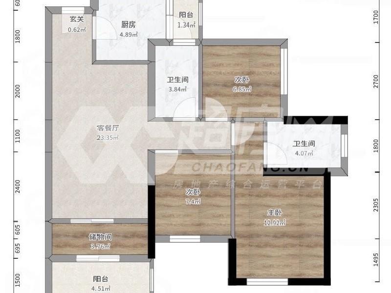 广佛颐景园出租房户型图