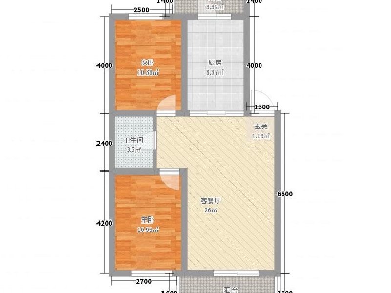 星座尚筑出租房户型图