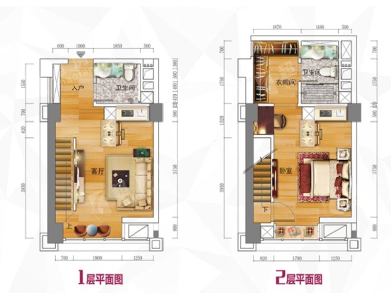 嘉德尚层出租房户型图
