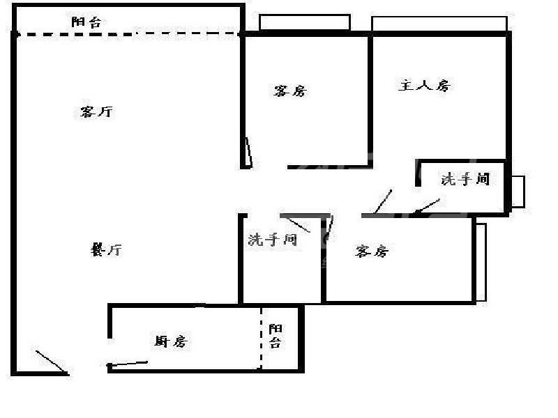新城湾畔出租房户型图