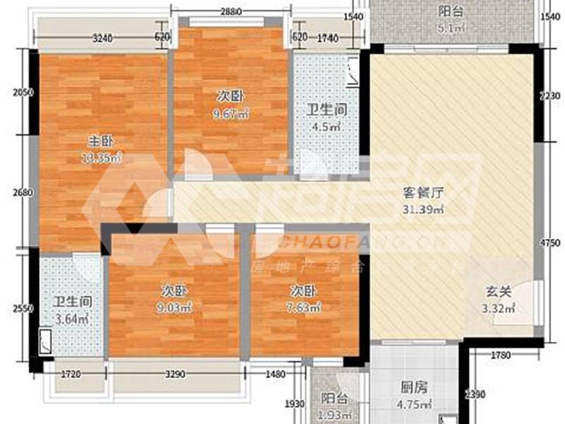 都市经典出租房户型图