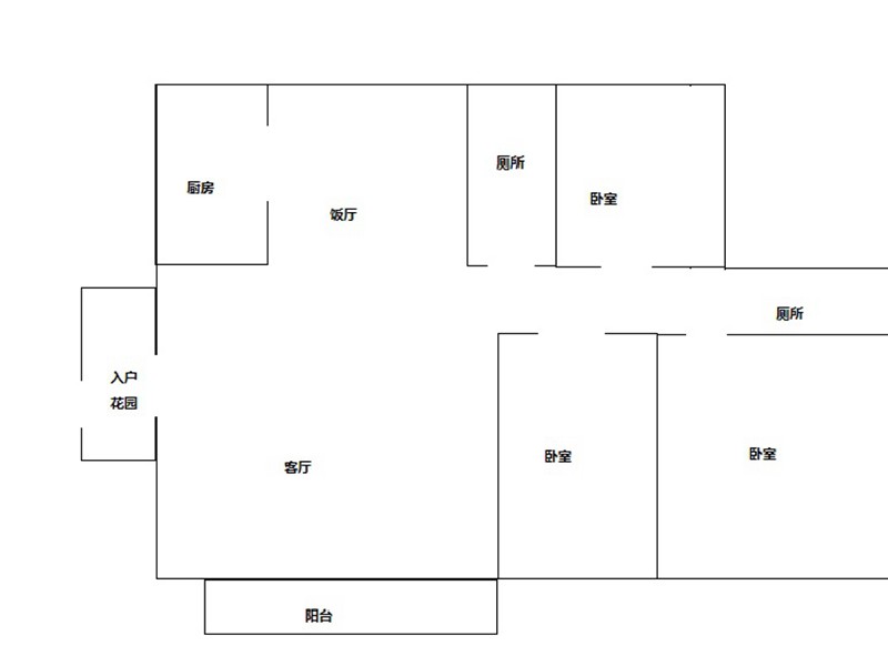 都市经典出租房户型图