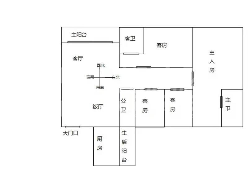 景汇名都出租房户型图