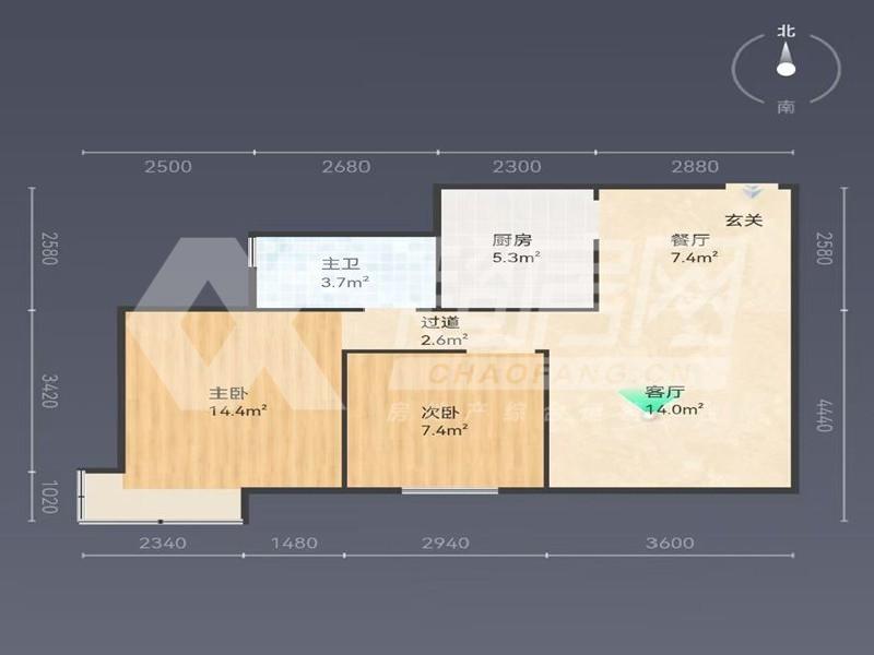海骏达上苑出租房户型图