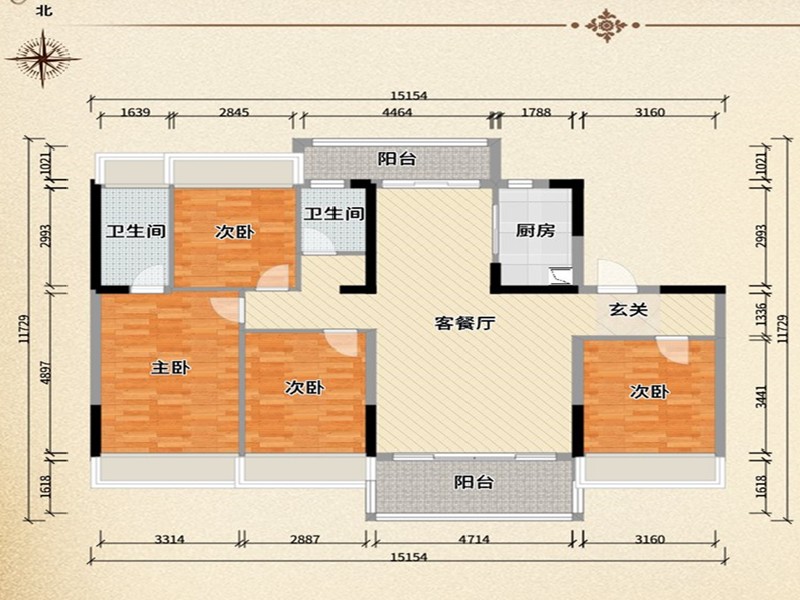 伦教碧桂园御府出租房户型图