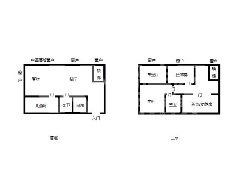 保利中悦公寓出租房户型图