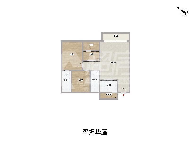 翠拥华庭出租房户型图