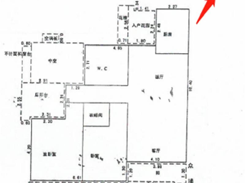 金域天下出租房户型图