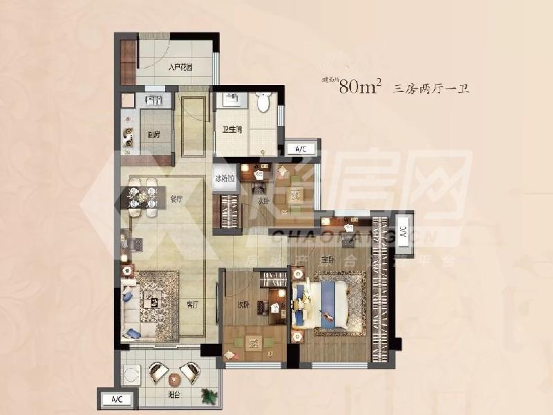 万科金域学府出租房户型图