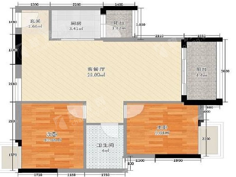 景翠名都出租房户型图
