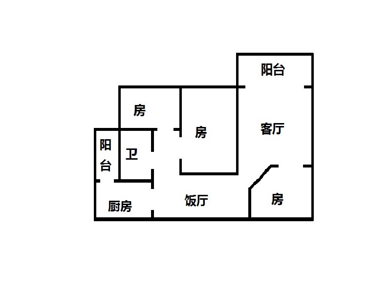 西山上筑出租房户型图