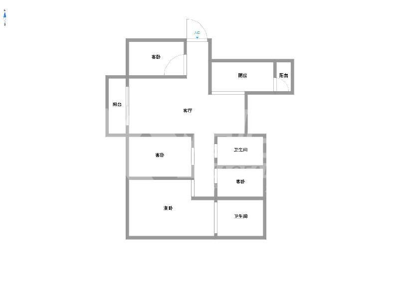 龙湖春江名城出租房户型图