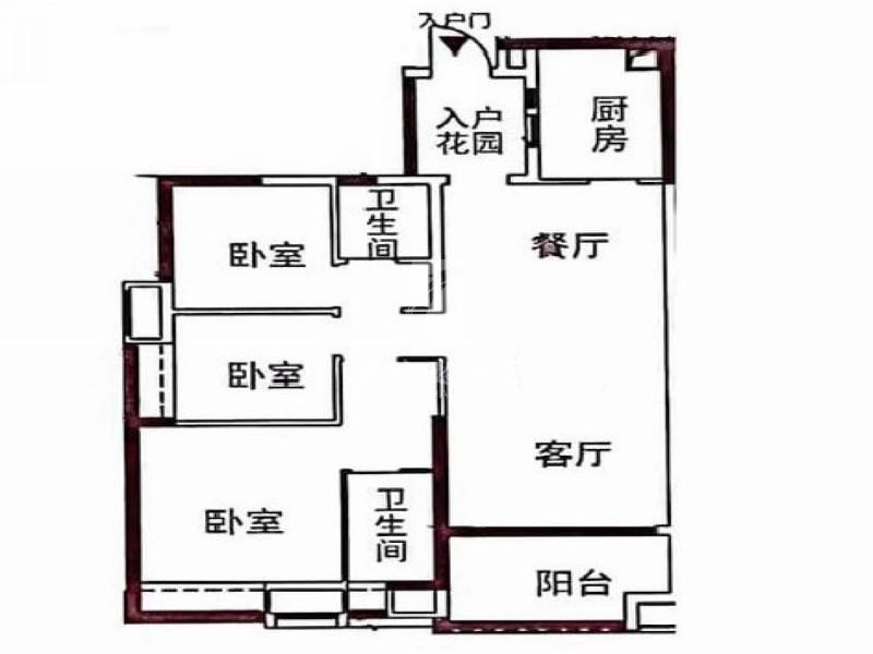 康格斯花园出租房户型图