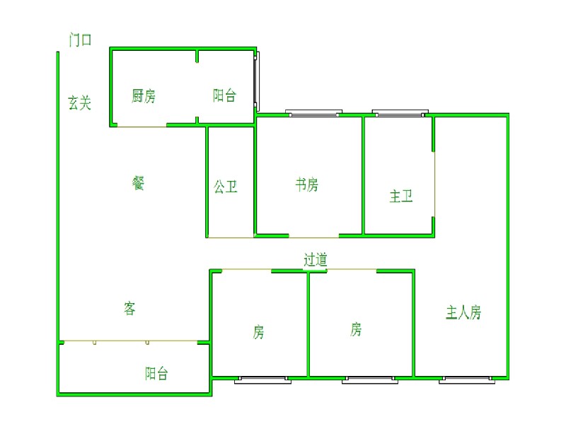 信和豪庭出租房户型图