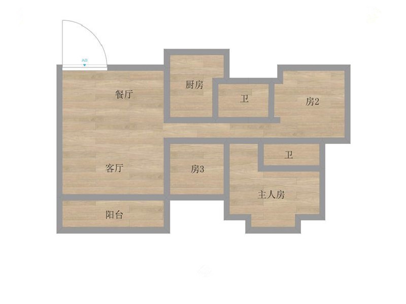 嘉信城市花园三期出租房户型图