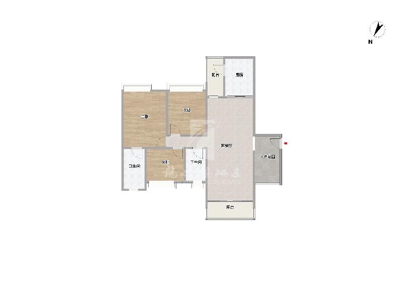 保利中宇花园出租房户型图