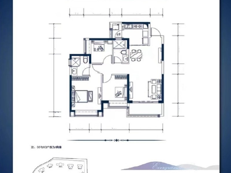 恒大江湾出租房户型图