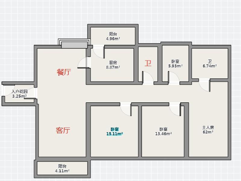 名铸家园出租房户型图