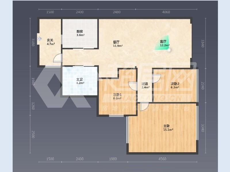 万科金域学府出租房户型图