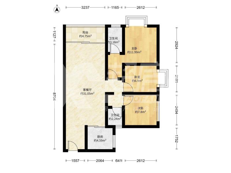 碧桂园凤怡苑出租房户型图