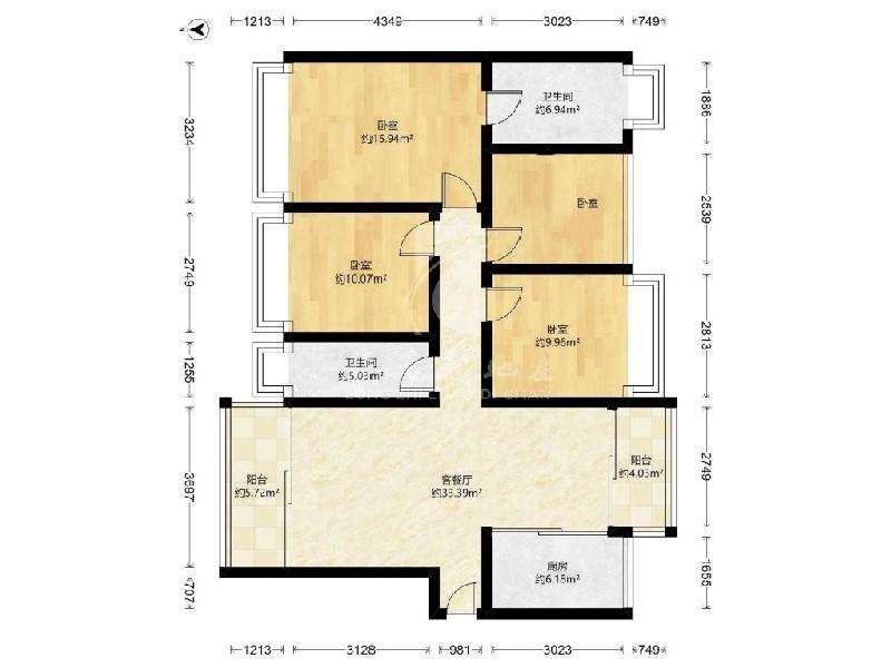 新希望锦官半岛出租房户型图