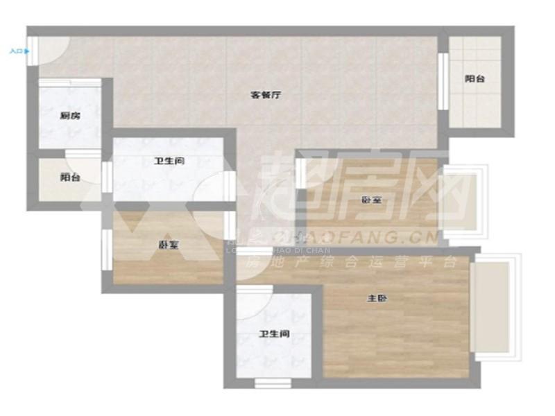 伦教保利中央公园出租房户型图