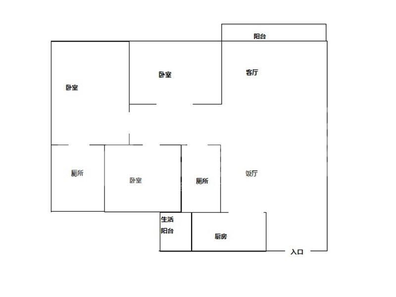 都市经典出租房户型图