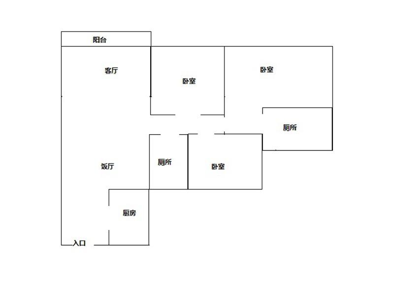 融创滨江粤府出租房户型图