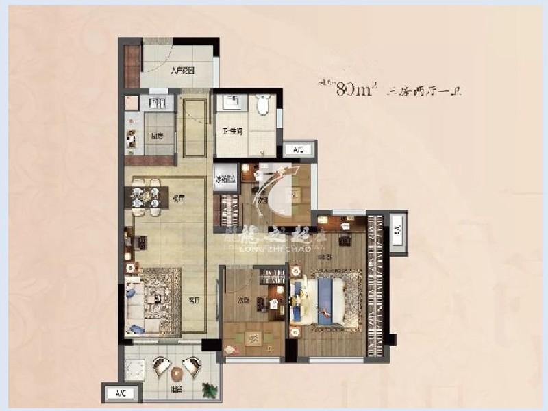 万科金域学府出租房户型图