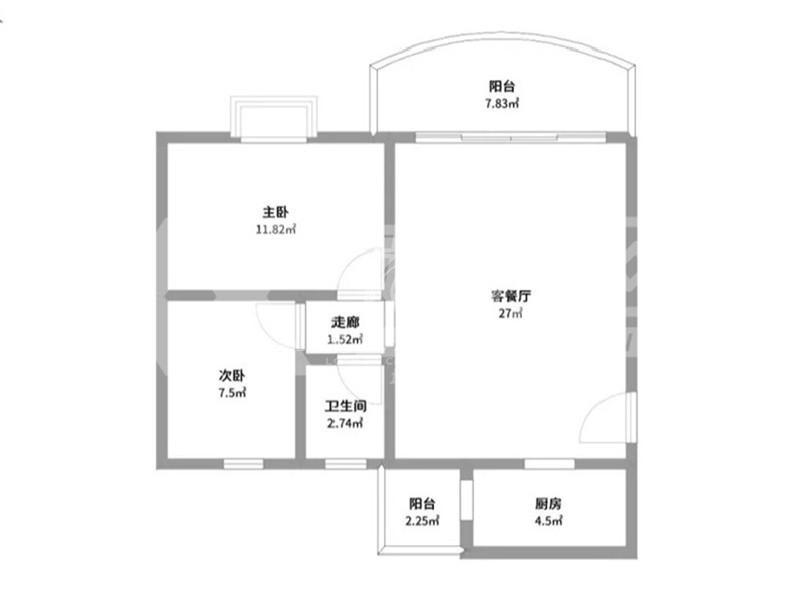 雄峰花园出租房户型图