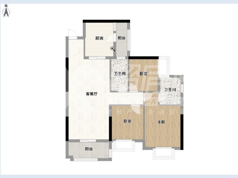 五矿万境水岸出租房户型图