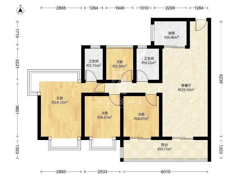 华侨城天鹅堡（二期）出租房户型图