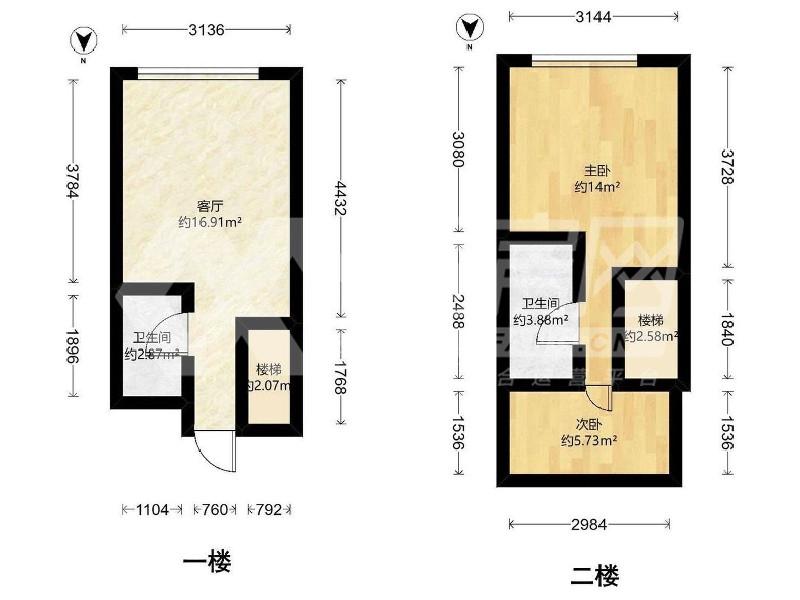 云谷广场（商住楼）出租房户型图
