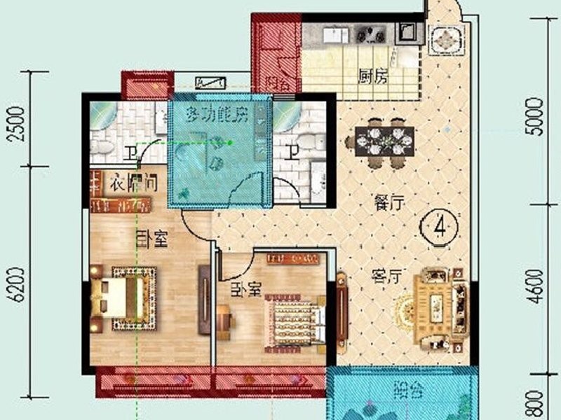 都市经典出租房户型图